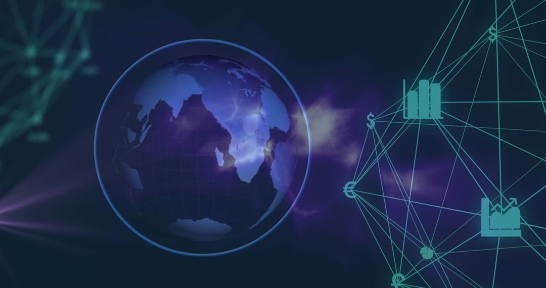 Global Digital Connections with Tech Interface