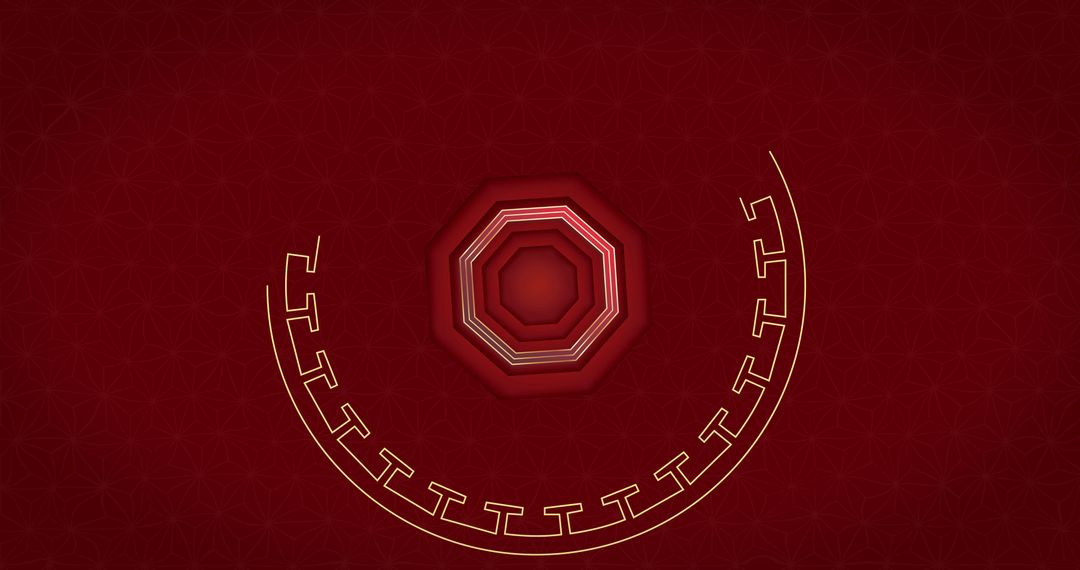 Chinese New Year Red Background With Lantern Design