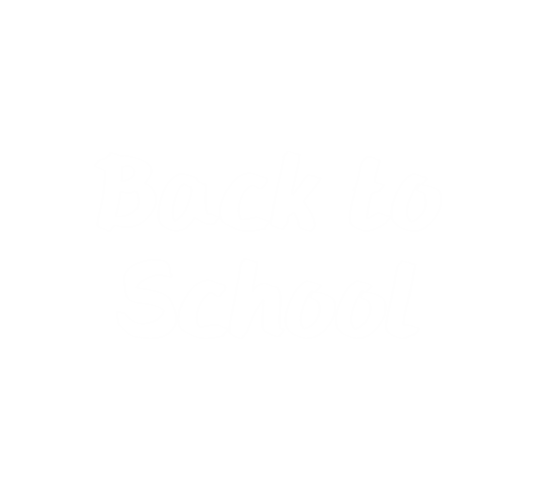 Back to School Text Illustration on Transparent Background