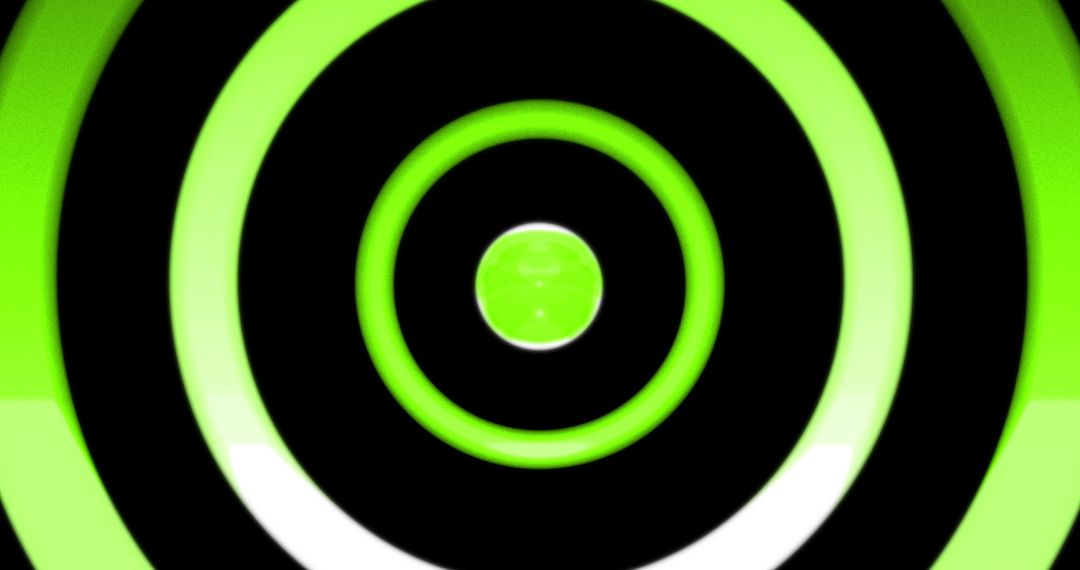 Harmonious Movement of Neon Circles on Dynamic Background