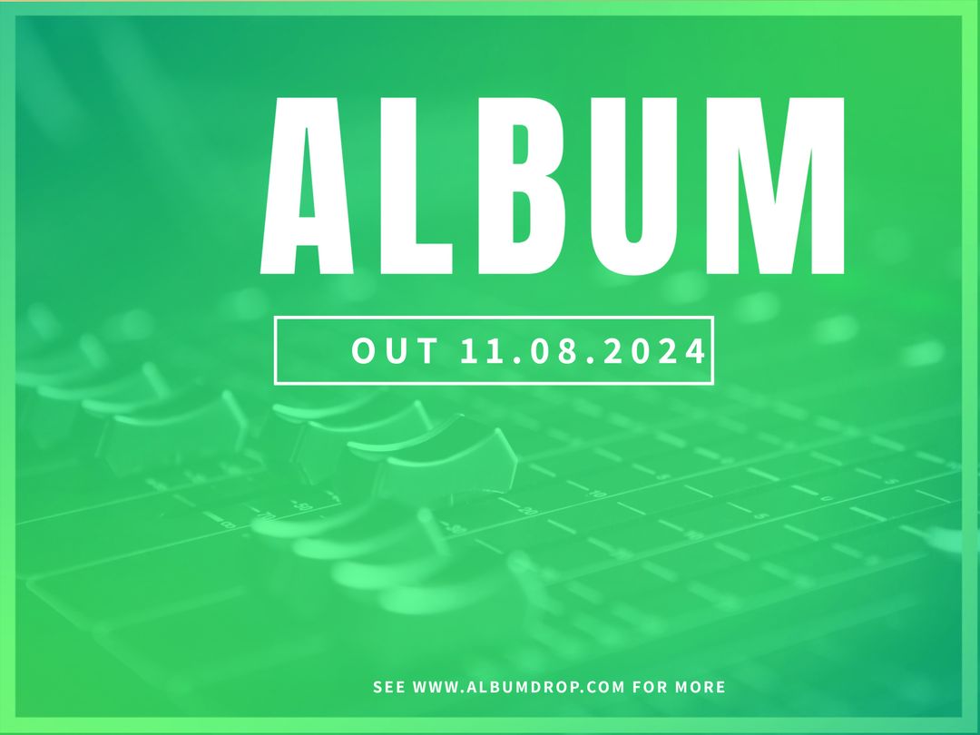 Music Album Release Announcement with Blurred Background - Download Free Stock Templates Pikwizard.com