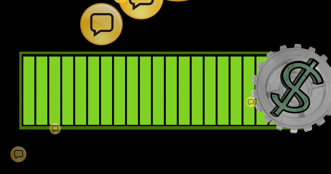 Digital Business Growth and Social Media Interaction Concept