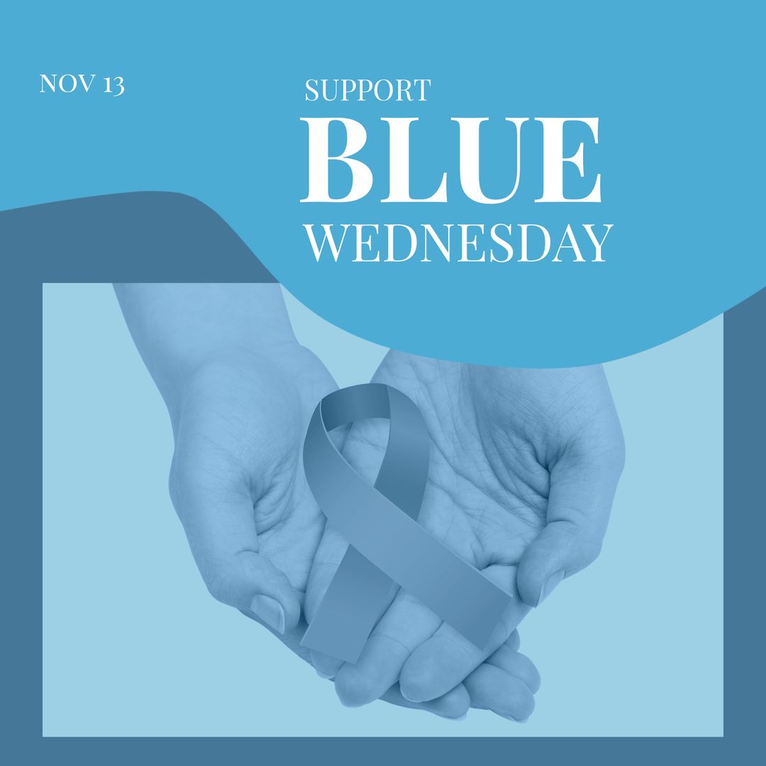 Support Blue Wednesday Awareness Event Conceptual Image