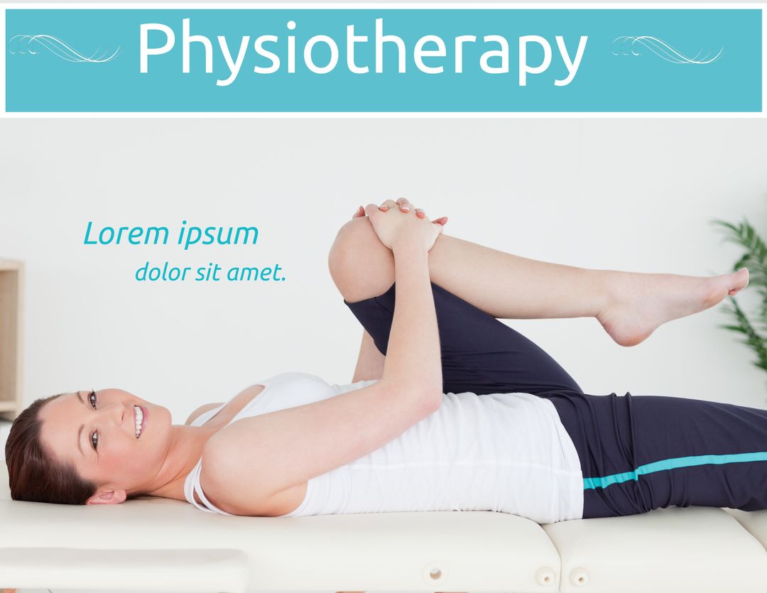 Woman Exercises on Physiotherapy Mat for Wellness and Recovery