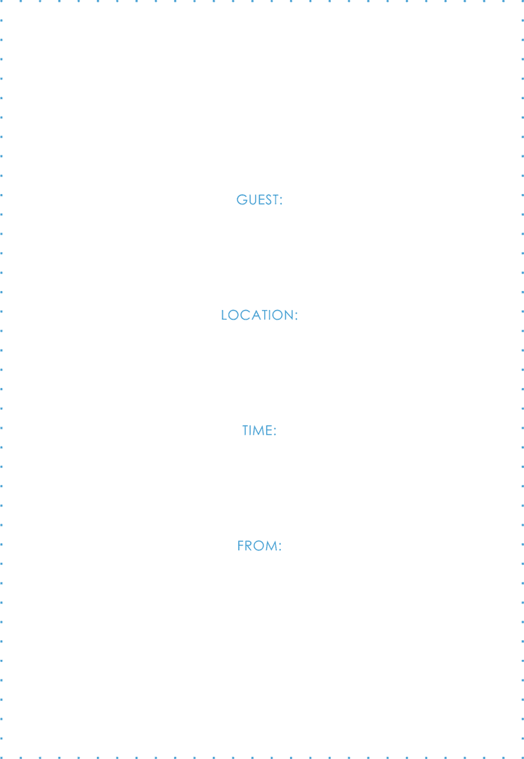 Transparent Invitation Elements on Clear Background