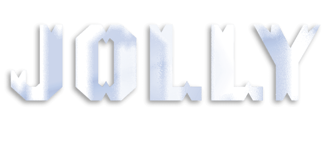 Transparent Gradient Jolly Text Banner for Festive Design