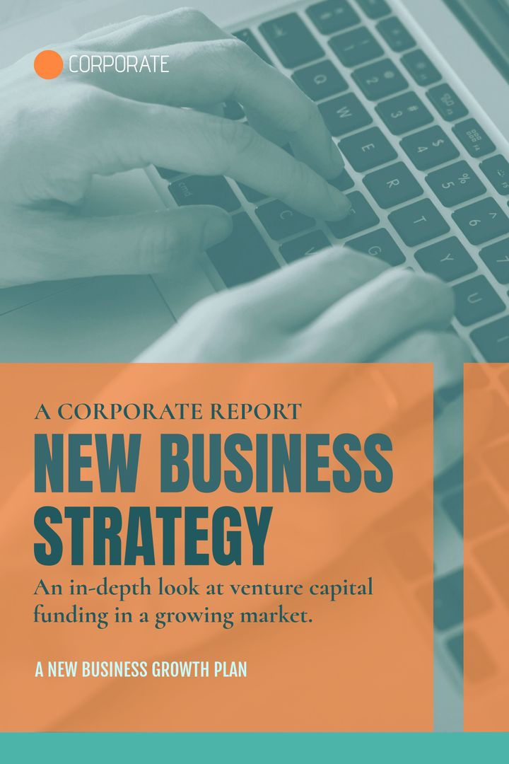 Typing on Laptop Researching New Business Strategy