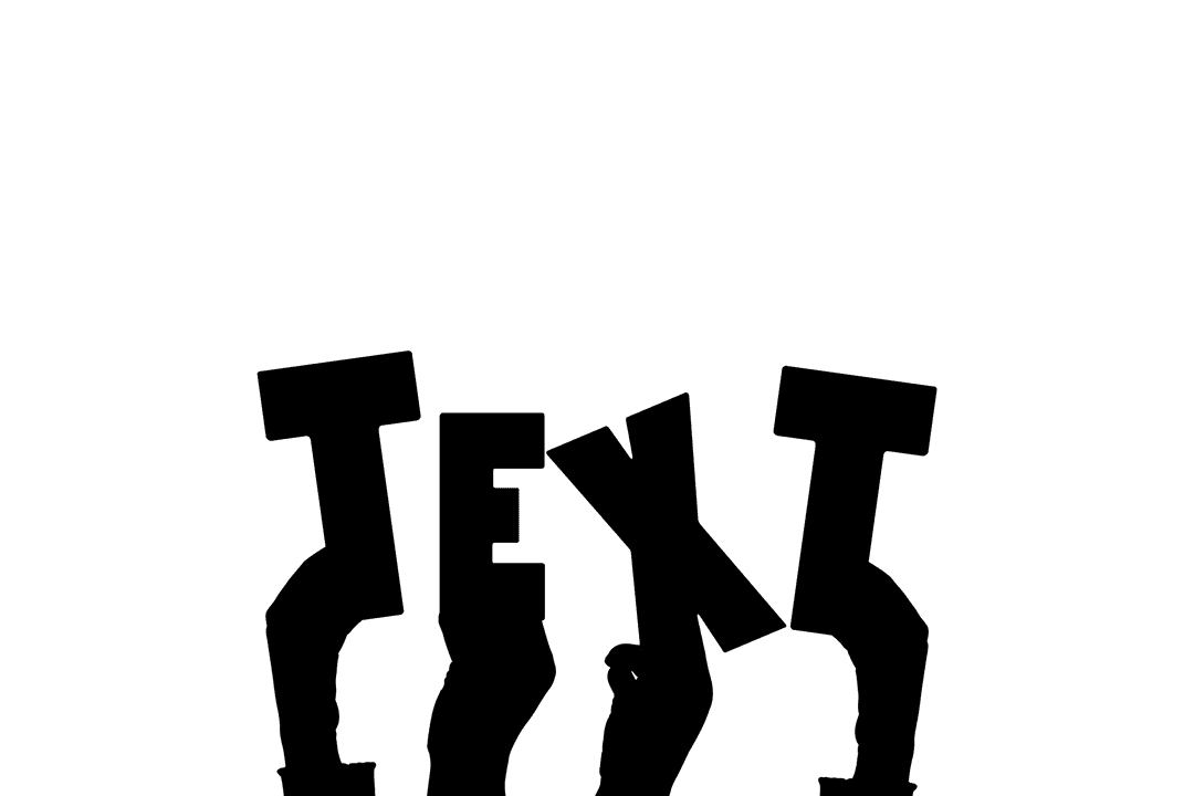 Transparent Conversations: Text Floating with Helping Hands Graphic