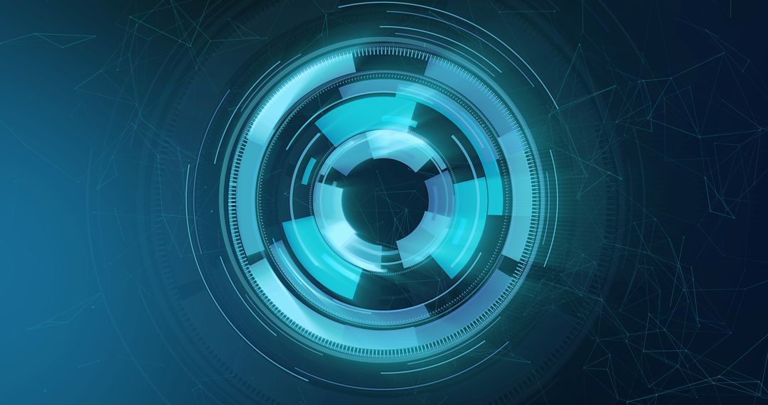 Futuristic Digital Interface Concept with Cyber Security Theme