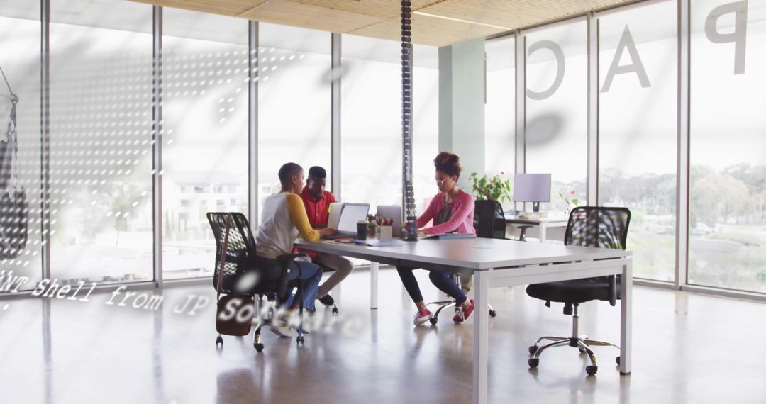 Modern Coworking Office Collaboration Session