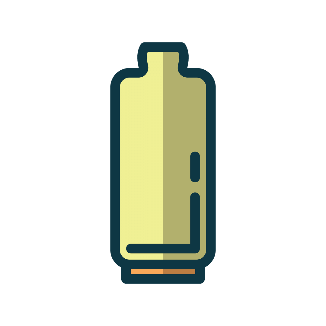 Transparent Vector Yellow Bottle Icon Illustration