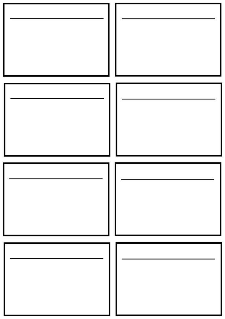 Blank Eight-Panel Comic Strip Template for Creative Projects - Download Free Stock Templates Pikwizard.com