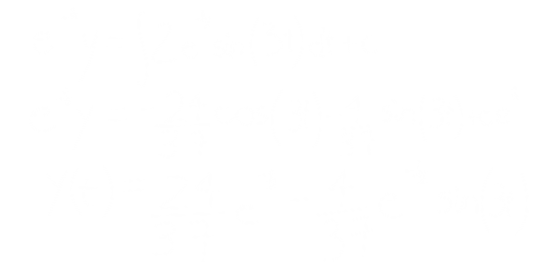 Mathematical Equation on Transparent Background for Educational Use