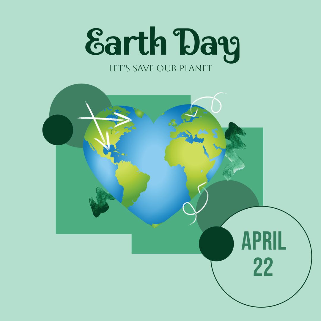 Heart-Shaped Globe for Earth Day Celebration