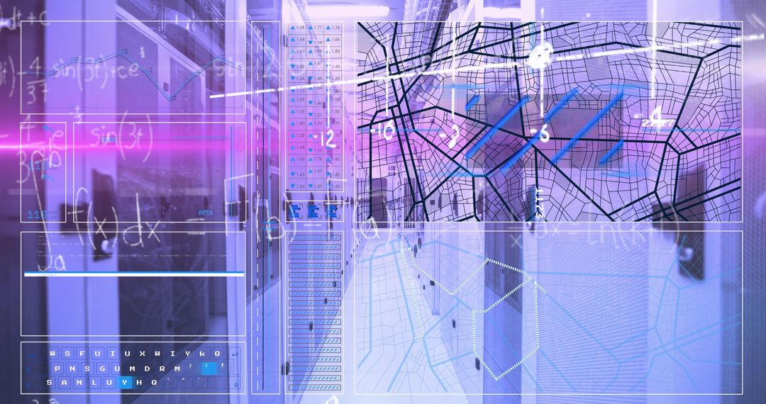 Digital Interface of Data Processing in Modern Server Room