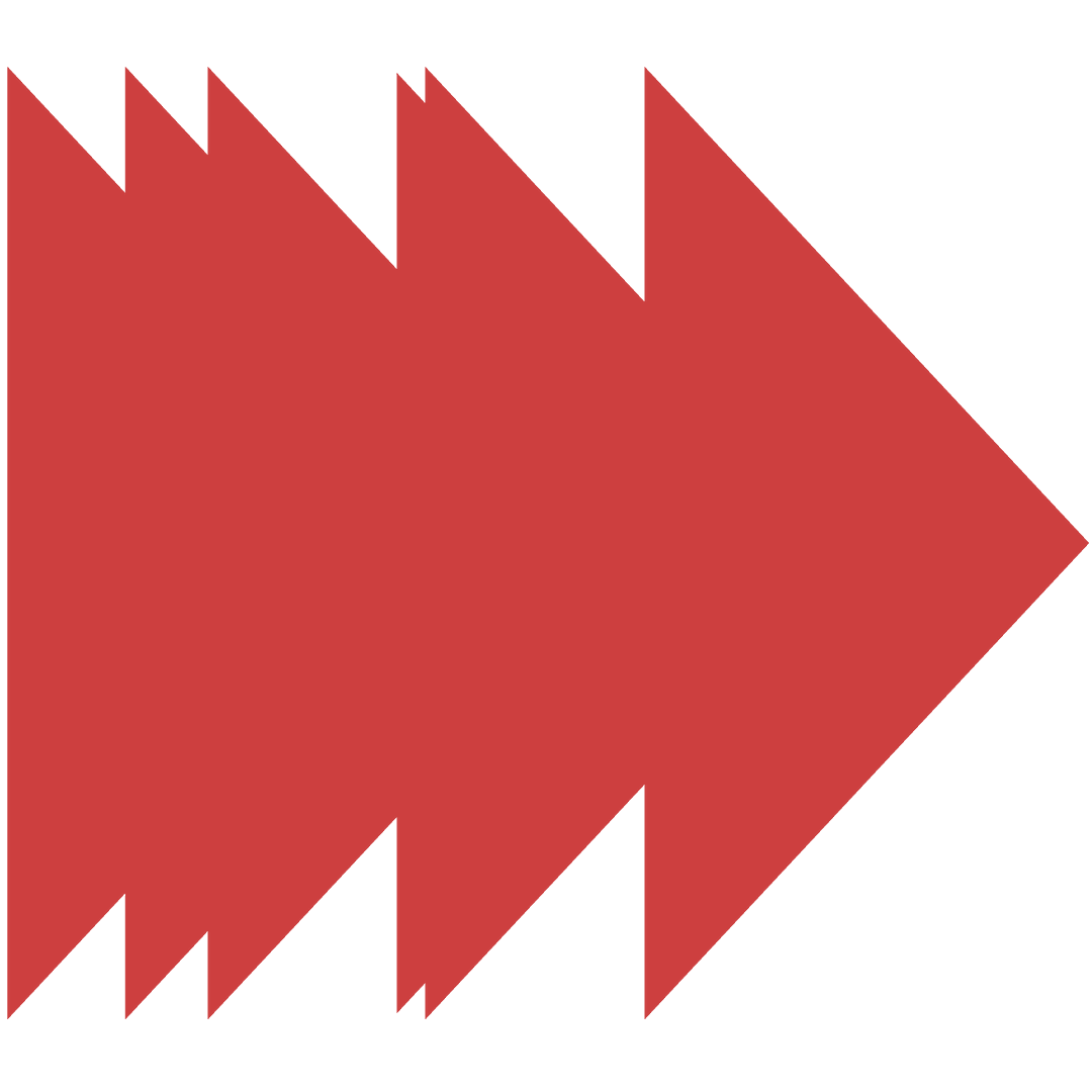 Transparent Red Arrows in Horizontal Vector Illustration