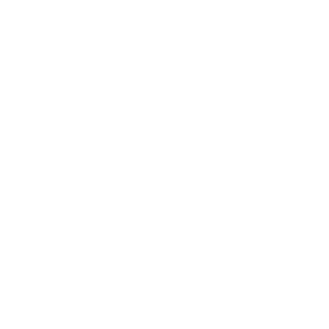 Minimalist Double White Arrows Icon on Transparent Background