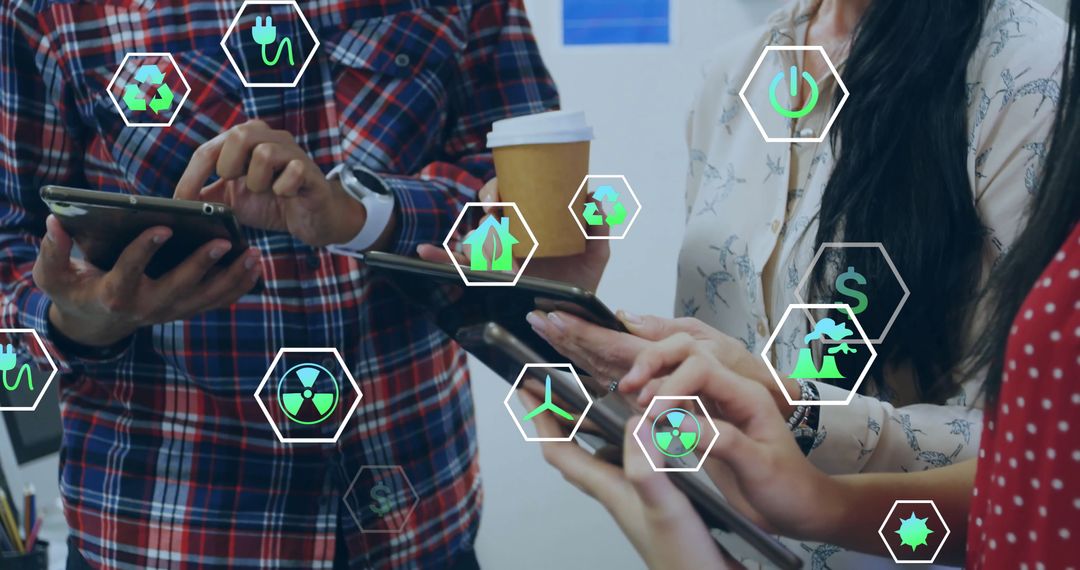 Diverse Team Collaborating on Sustainability Initiatives