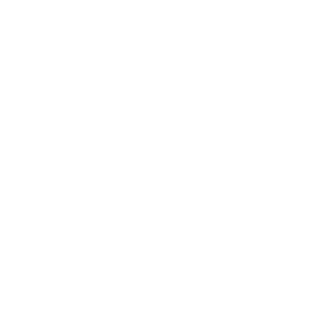 White Arrow with Curved Trajectory on Transparent Background