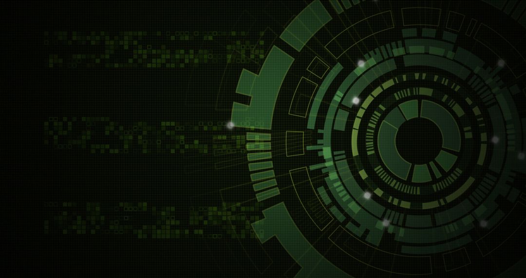 Futuristic Digital Interface Background Animation