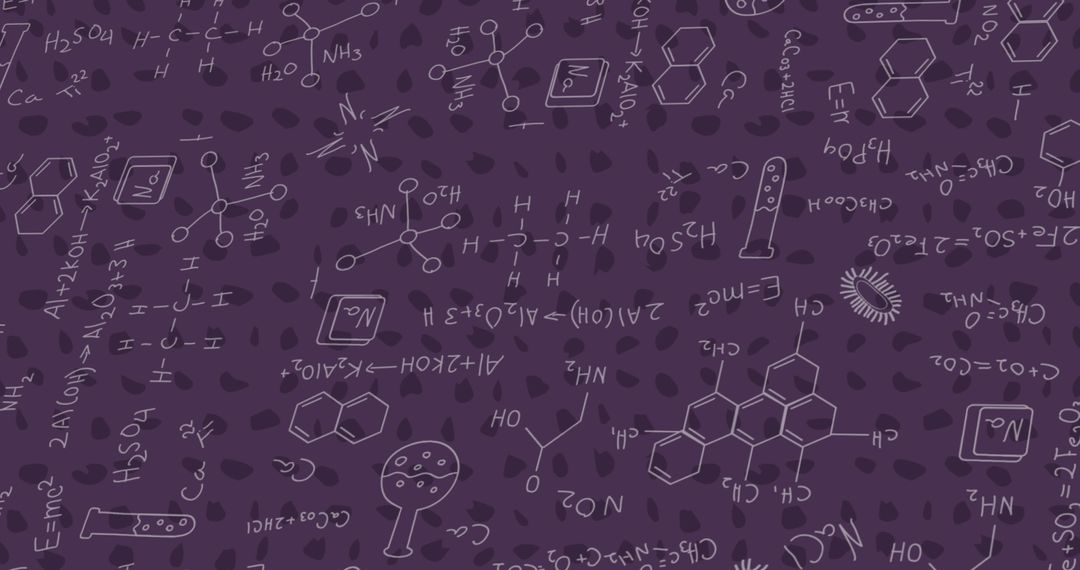 Sophisticated Chemistry Diagrams on Dark Background