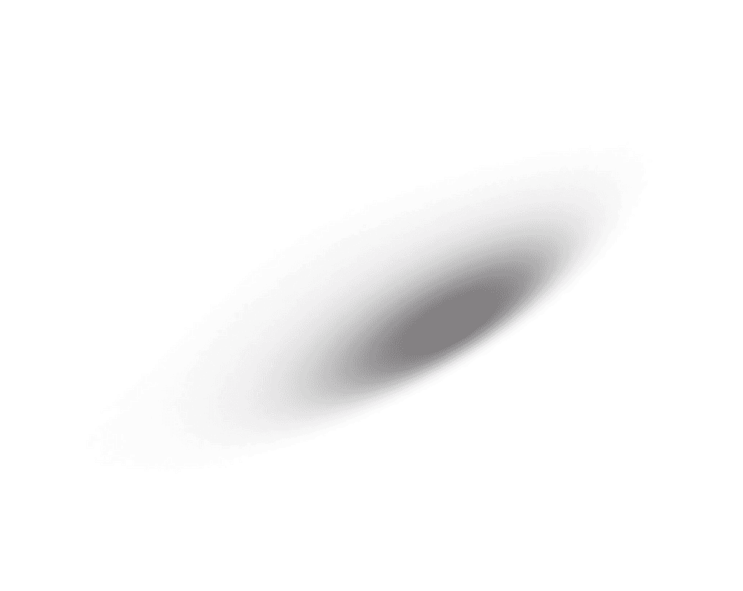 Blurred Abstract Shape Floating on Transparent Background