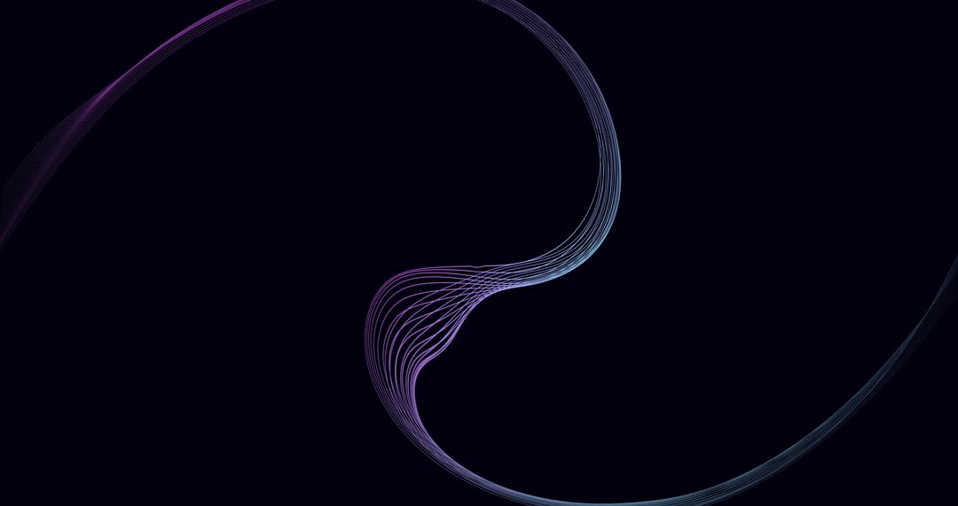 Abstract Network of Digital Connections Over Black Background