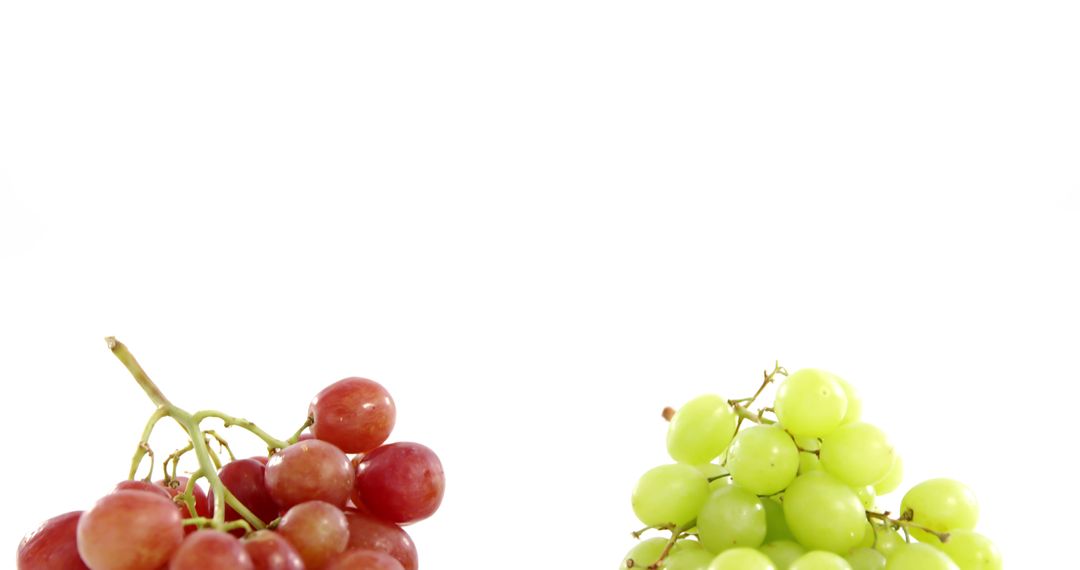 Red and Green Grapes on White Background - Free Images, Stock Photos and Pictures on Pikwizard.com