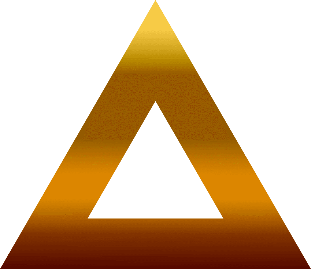 Gradient Transparent Triangle with Golden Hue