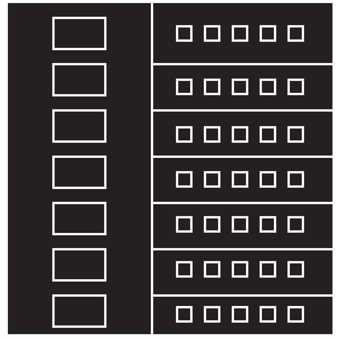 Abstract Geometric Digital Illustration with Transparent Background