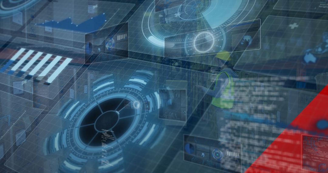 Futuristic Holographic Interface for Logistics and Automation