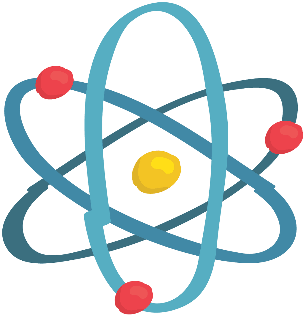 Transparent Atom Symbol Illustrating Science and Technology Concepts