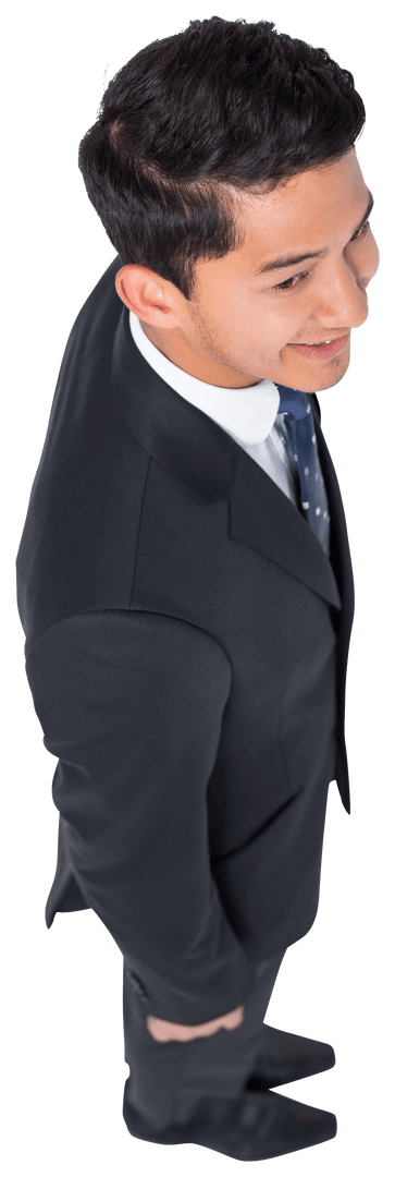 Happy Asian Businessman Smiling Transparent Background