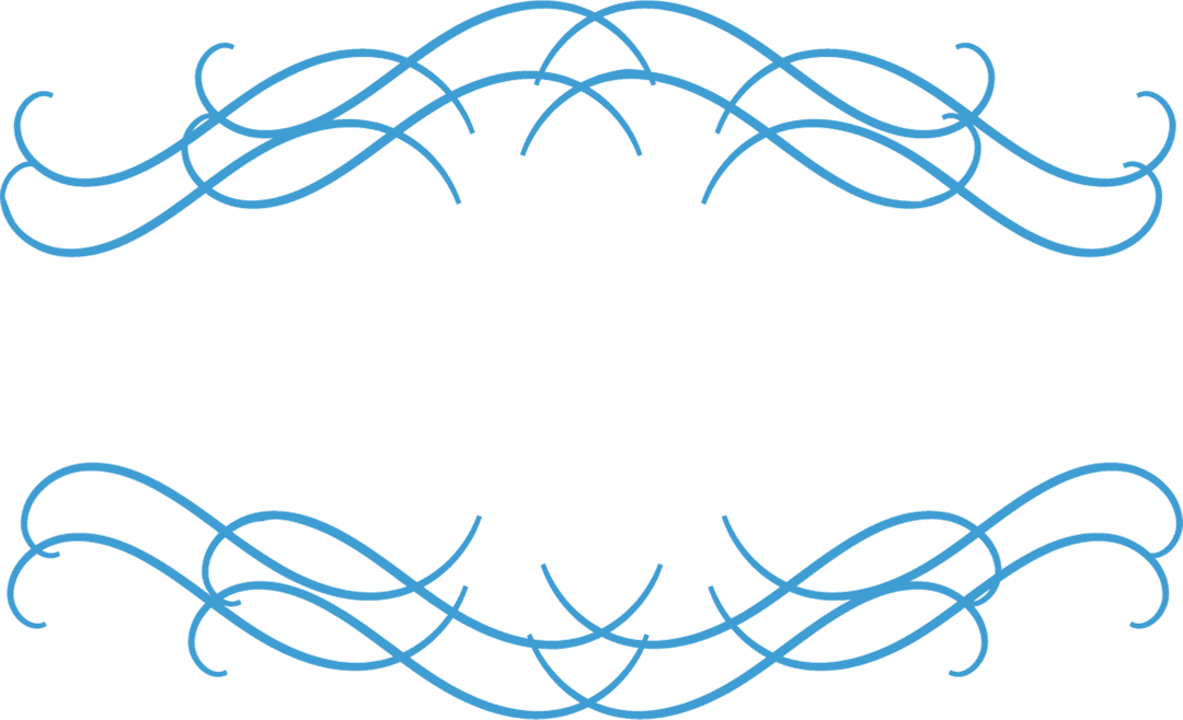 Abstract Blue Swirls on Transparent Background Vector Illustration