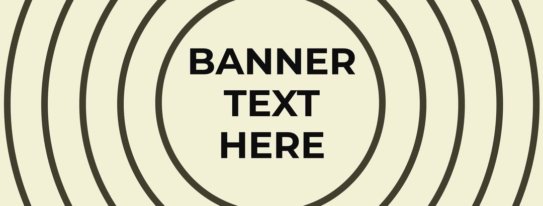 Concentric Circles Design with Focused Central Text