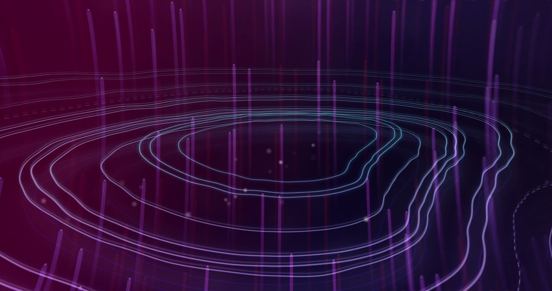 Dynamic Pattern of Digital Light Trails on Abstract Background