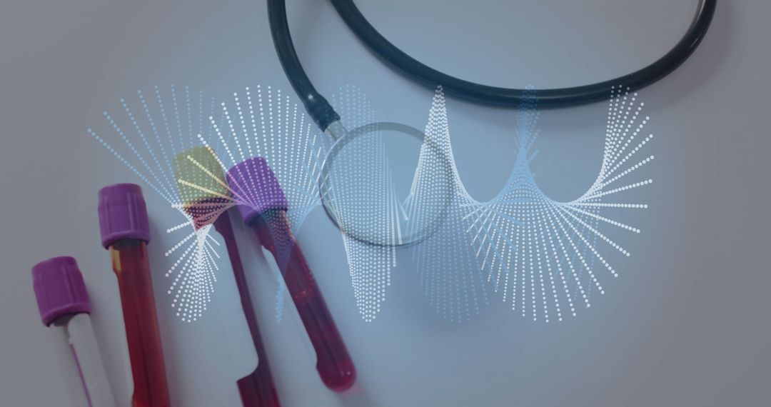 DNA Visualization with Blood Samples and Stethoscope