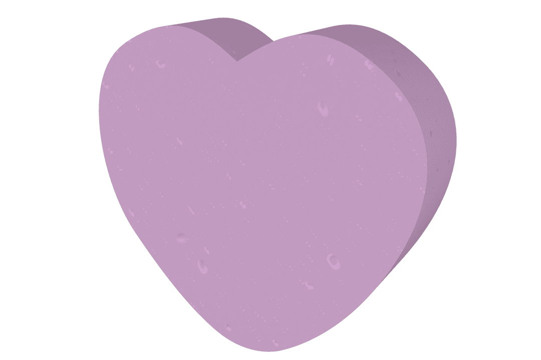 Pink Heart Shape Illustration on Transparent Background for Love Designs