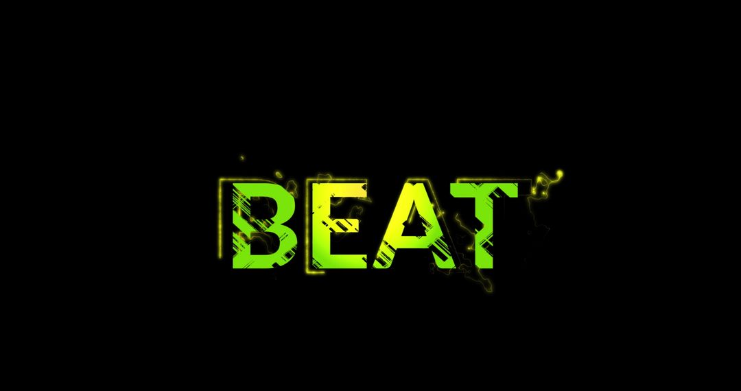 Vibrant Beat Text for Music and Party Themes