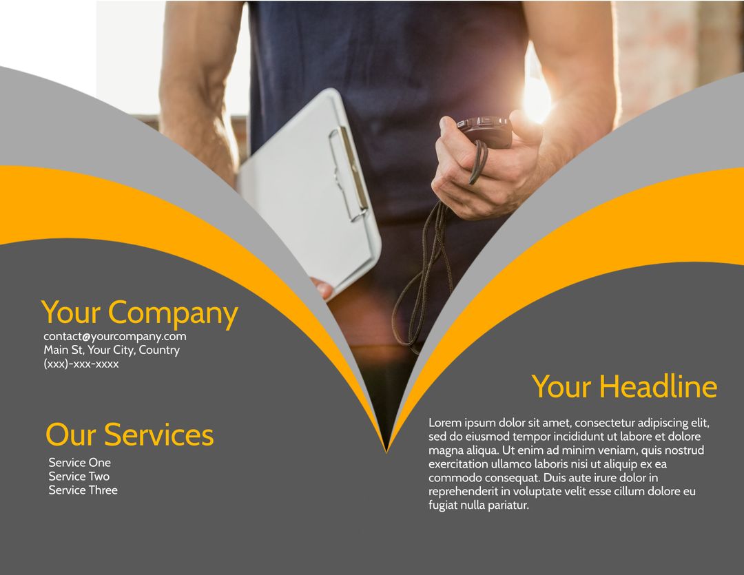 Professional Services Promotion with Technician Illustration