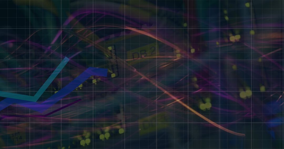 Abstract Financial Graphs and Light Trails on Digital Grid