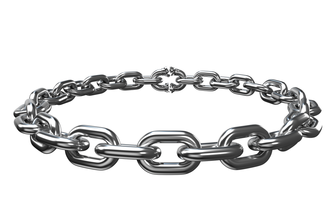 Digital Illustration of Silver Chain on Transparent Background Isolated - Download Free Stock Images Pikwizard.com