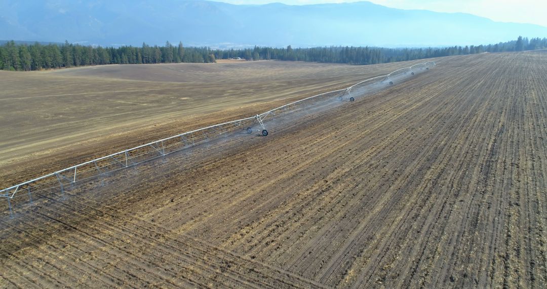 Pivot Irrigation System in Expansive Agricultural Landscape