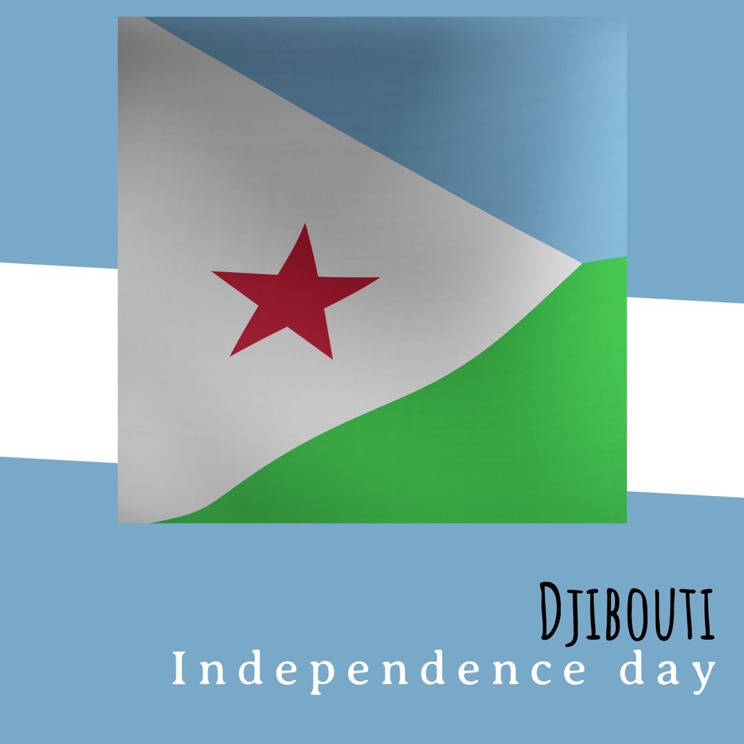 Celebrating Djibouti Independence Day with National Flag Illustration
