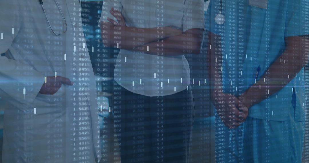 Healthcare Professionals Analyzing Global Data Concepts