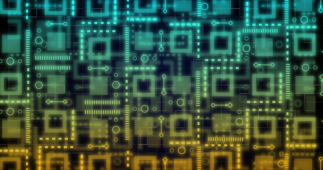 Abstract Digital Network Pattern in Gradient Colors