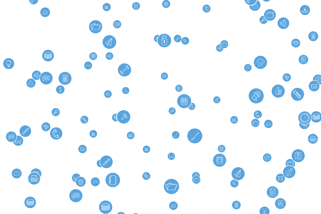 Transparent Global Network of Circular Computer Icons - Download Free Stock Images Pikwizard.com