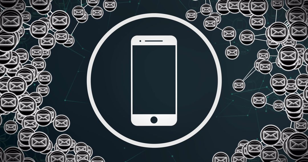 Digital Communication and Mobile Messages Concept Illustration