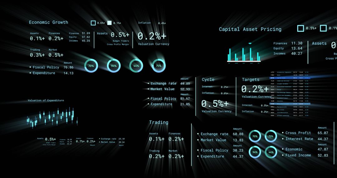 Advanced Financial Data Processing on Digital Network Display