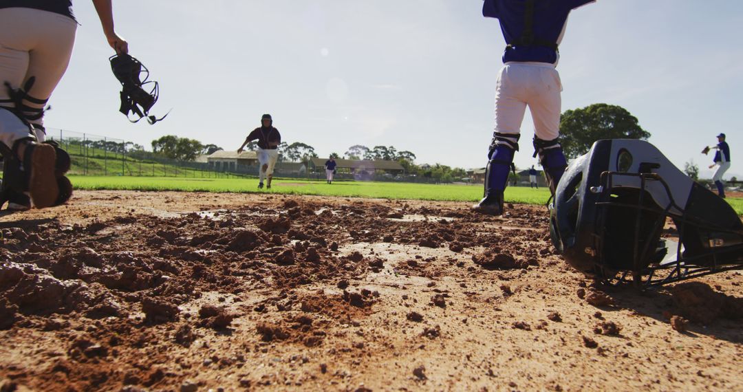Female Baseball Players in Action During Training Session
